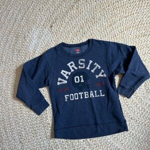 Hanes varsity long sleeve crew neck sweatshirt S boy football sweater boys